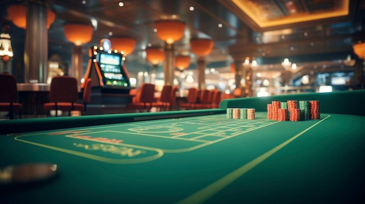 Antarmuka permainan Ceme dengan dealer, kartu, dan live chat di layar ponsel